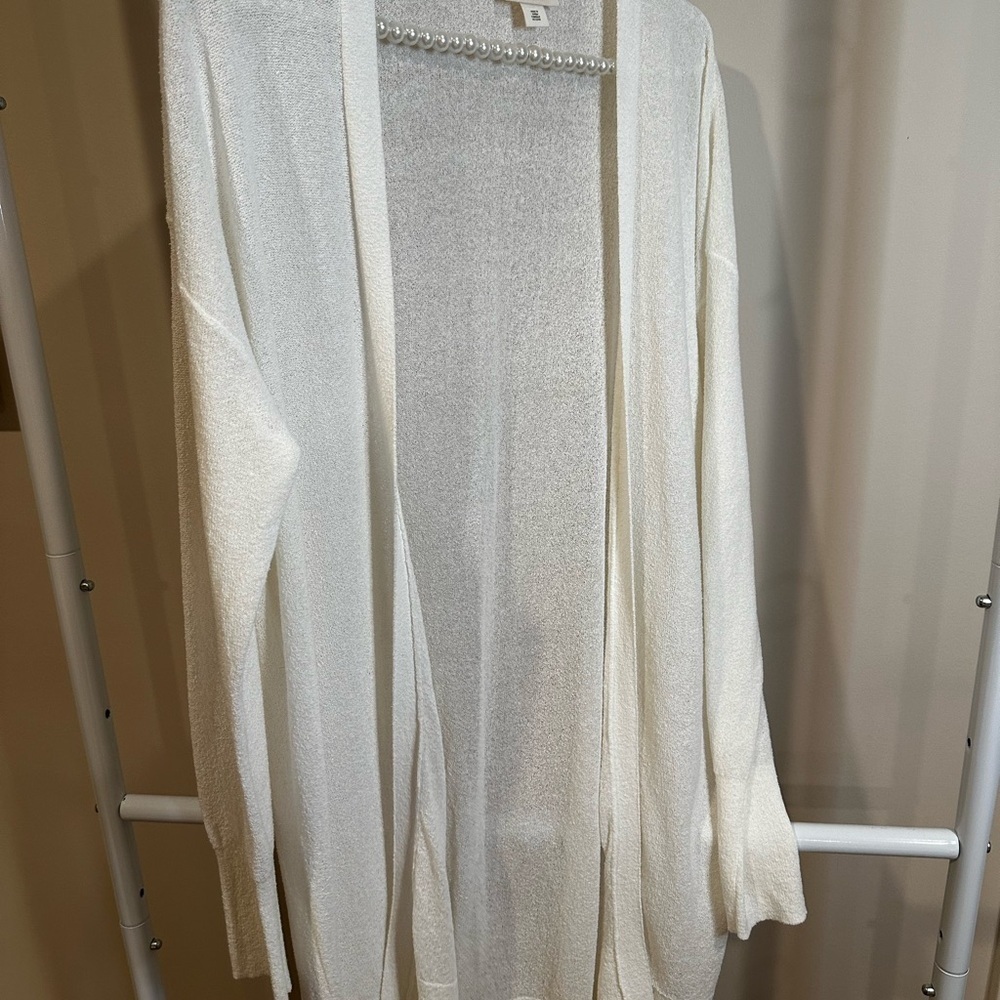 Elegant White off white Women's cardigan